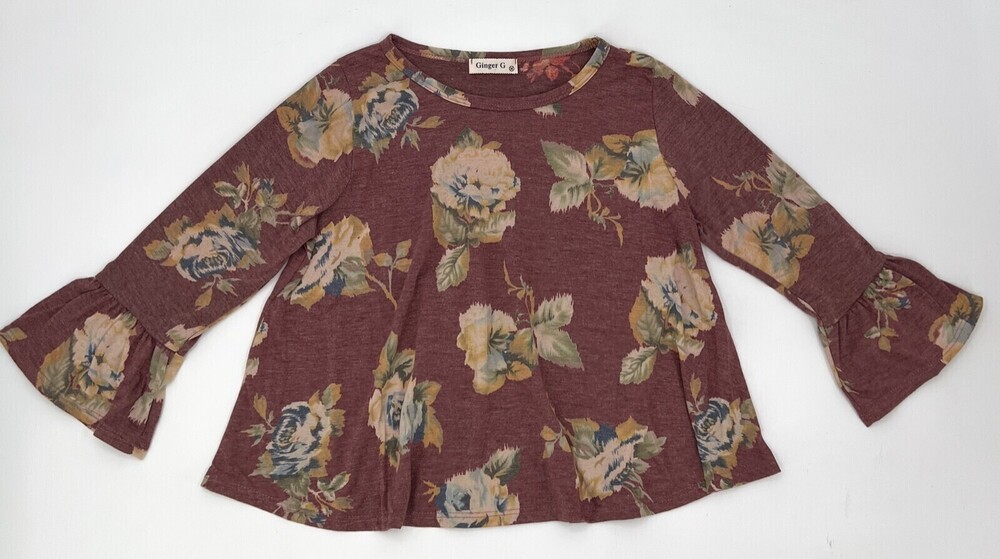 Ginger G Shirt Womens Medium Floral